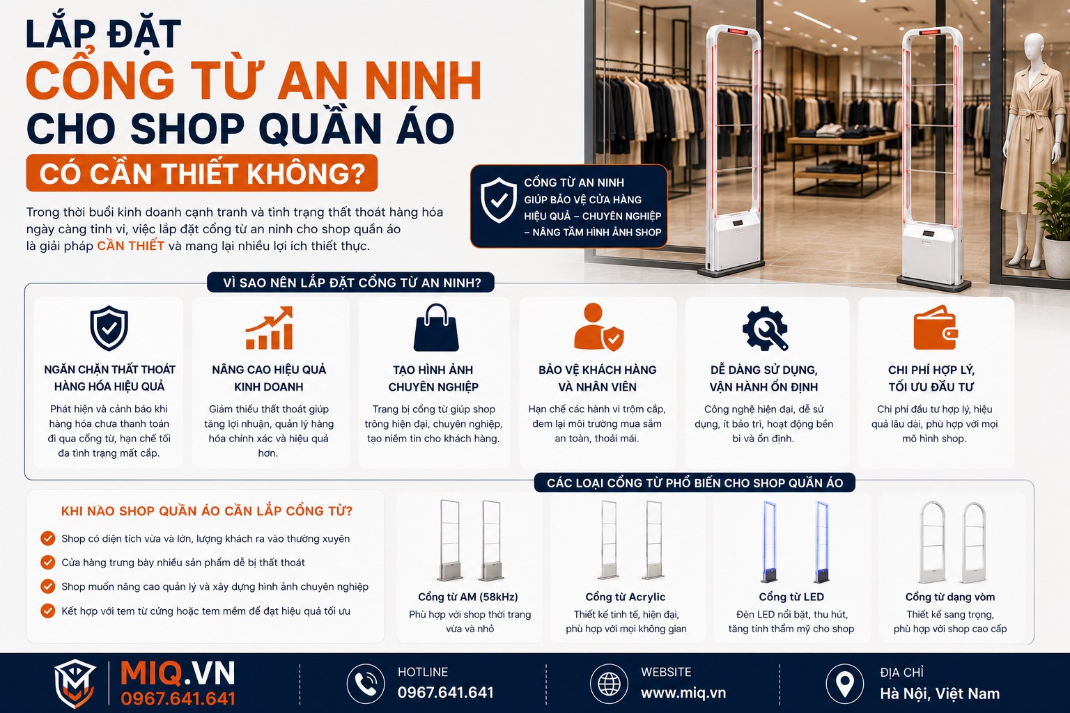 Lắp Đặt Cổng Từ An Ninh Cho Shop Quần Áo Có Cần Thiết Không?
