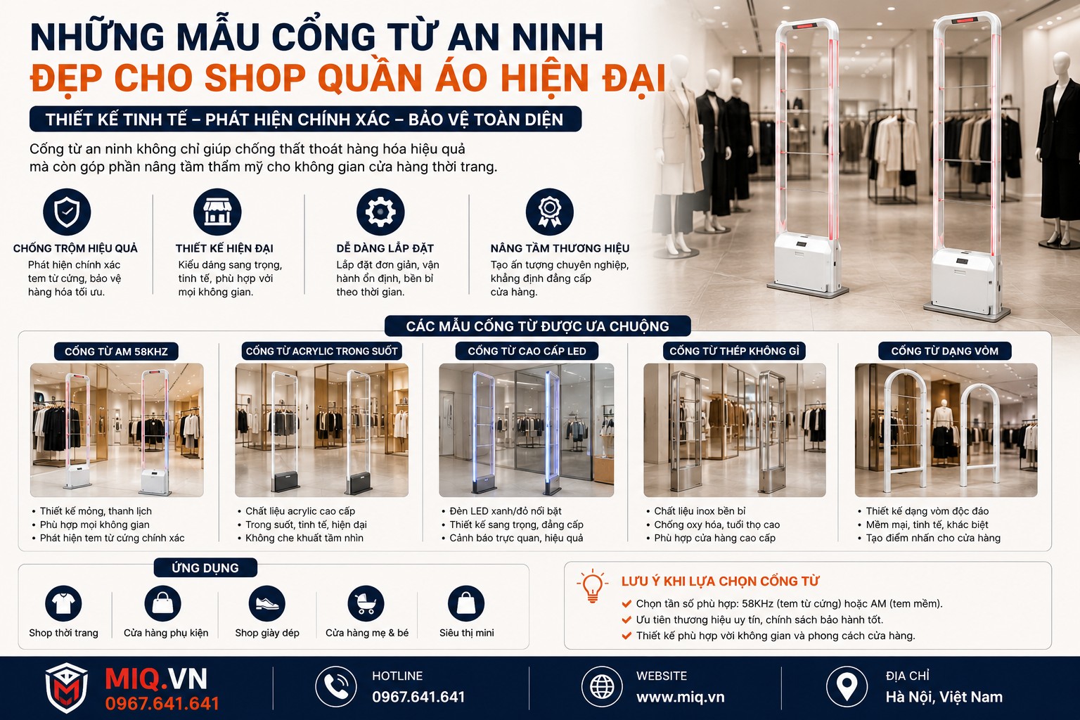 Những Mẫu Cổng Từ An Ninh Đẹp Cho Shop Quần Áo Hiện Đại