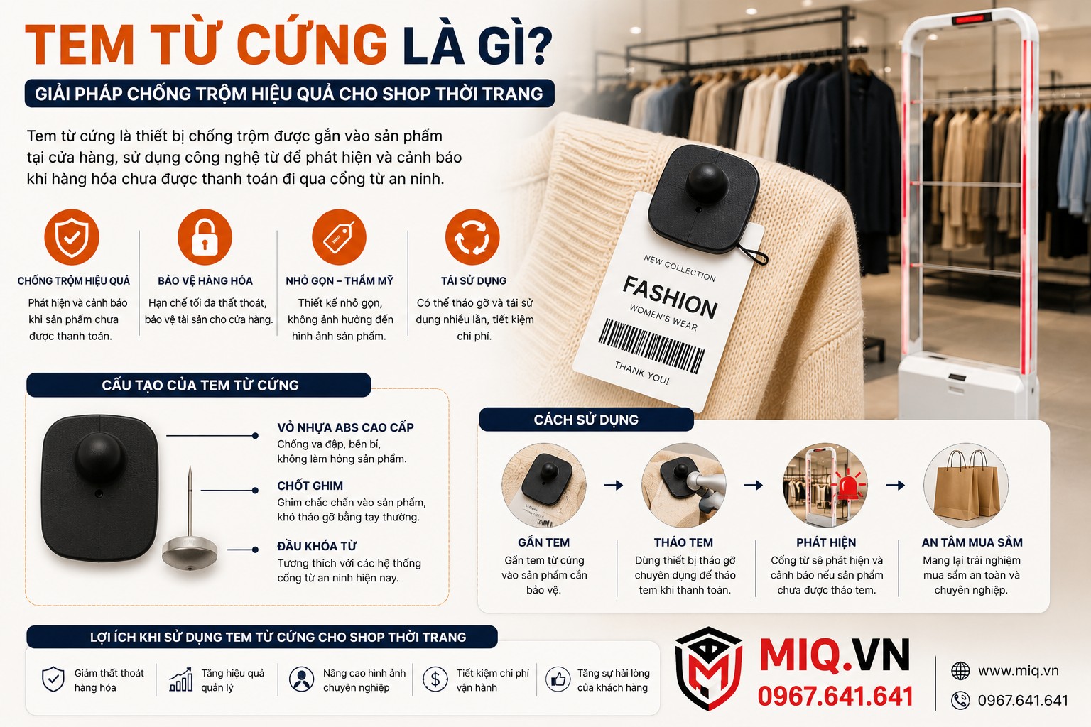 Tem Từ Cứng Là Gì? Giải Pháp Chống Trộm Hiệu Quả Cho Shop Thời Trang