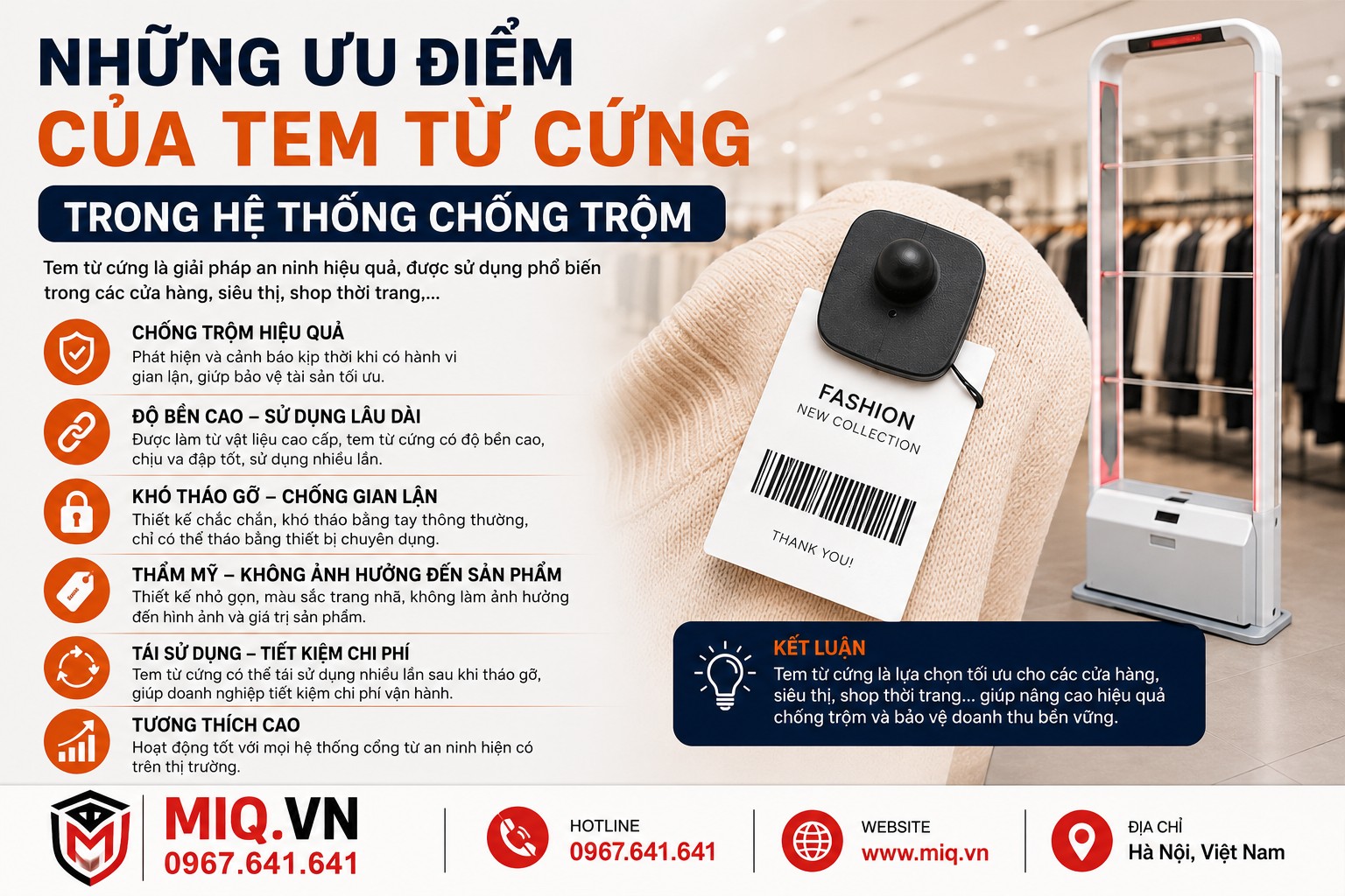 Những Ưu Điểm Của Tem Từ Cứng Trong Hệ Thống Chống Trộm