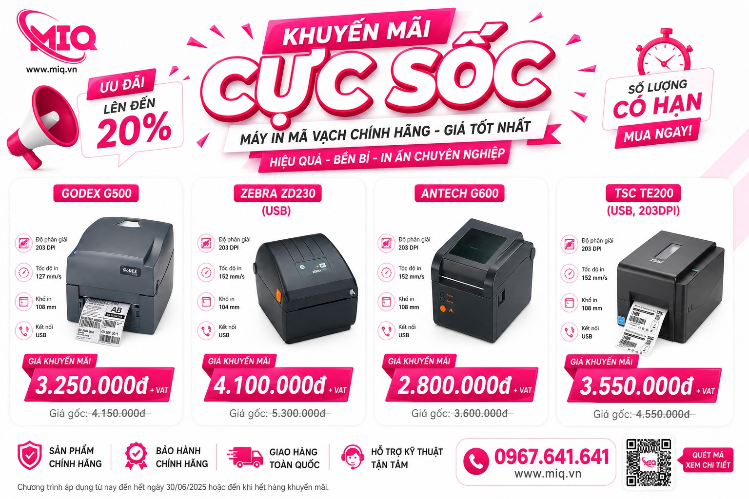 🔥 KHUYẾN MÃI CỰC SỐC MÁY IN MÃ VẠCH CHÍNH HÃNG 🔥
