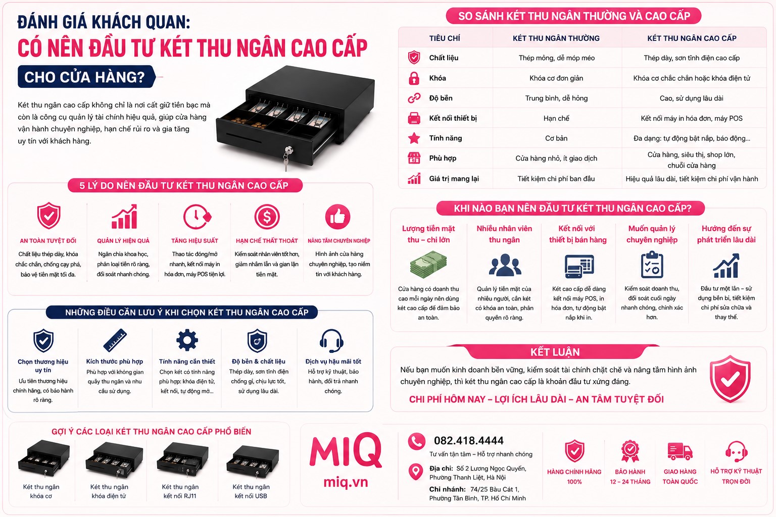 Đánh Giá Két Thu Ngân Cao Cấp: Có Nên Đầu Tư Cho Cửa Hàng Hay Không?