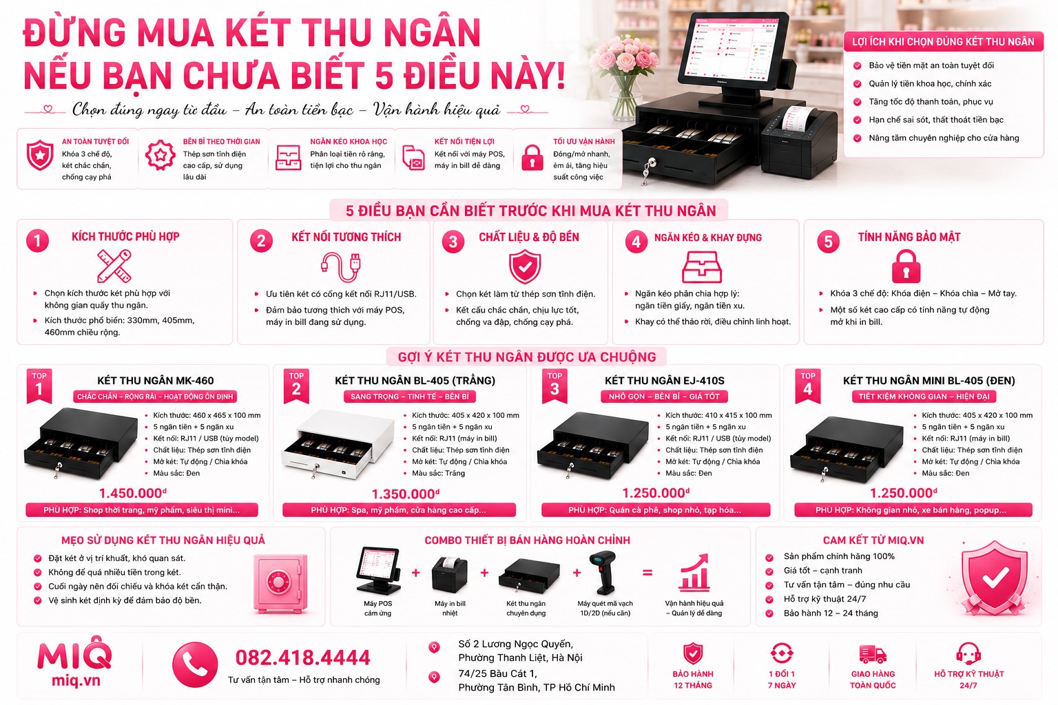 Đừng Mua Két Thu Ngân Nếu Bạn Chưa Biết 5 Điều Này!