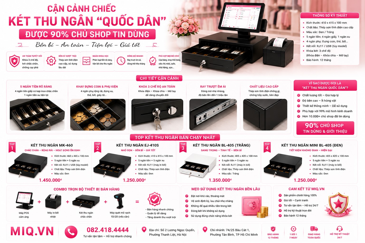 Cận Cảnh Chiếc Két Thu Ngân 