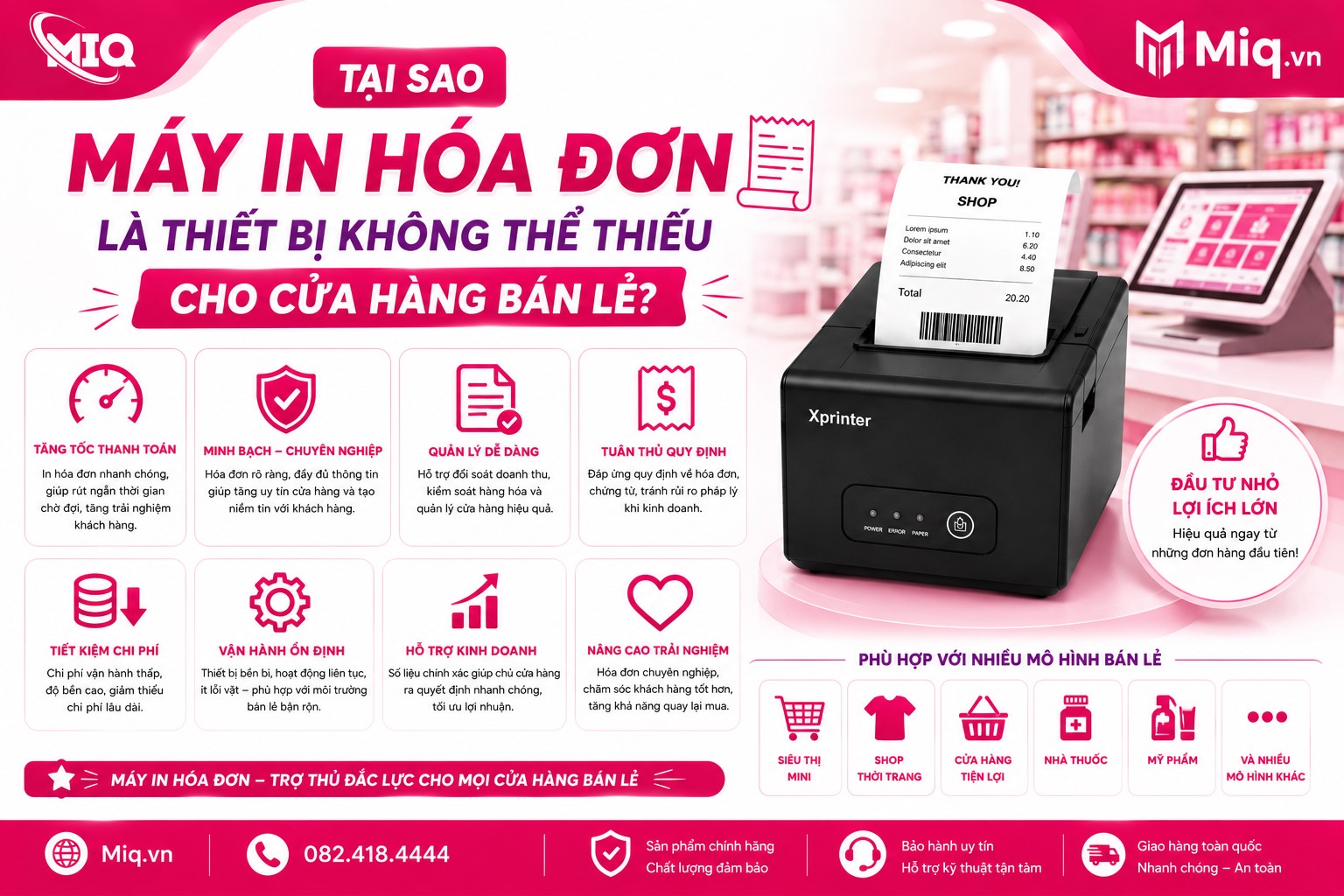 Tại Sao Máy In Hóa Đơn Là Thiết Bị Không Thể Thiếu Cho Cửa Hàng Bán Lẻ?