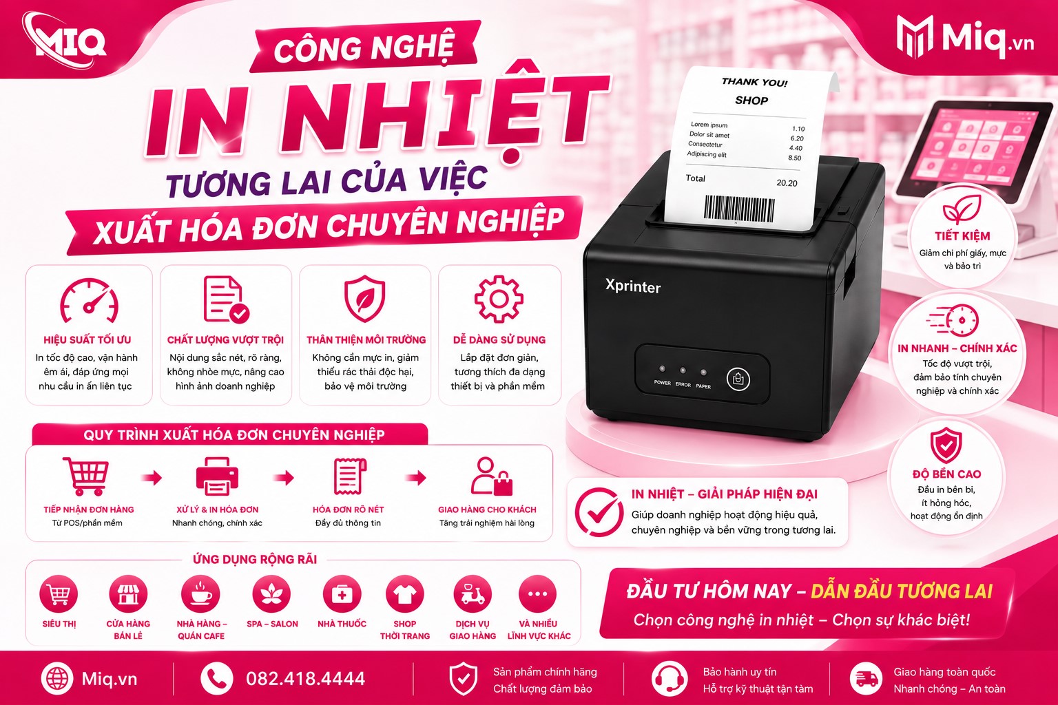 Công Nghệ In Nhiệt: Tương Lai Của Việc Xuất Hóa Đơn Chuyên Nghiệp