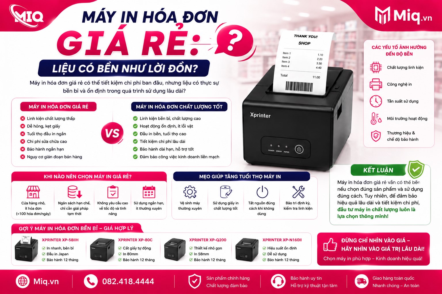 Máy In Hóa Đơn Giá Rẻ: Liệu Có Bền Như Lời Đồn?