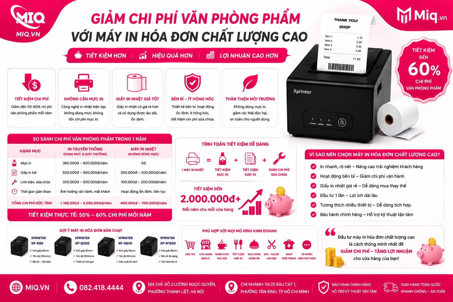 Giảm Chi Phí Văn Phòng Phẩm Với Máy In Hóa Đơn Chất Lượng Cao