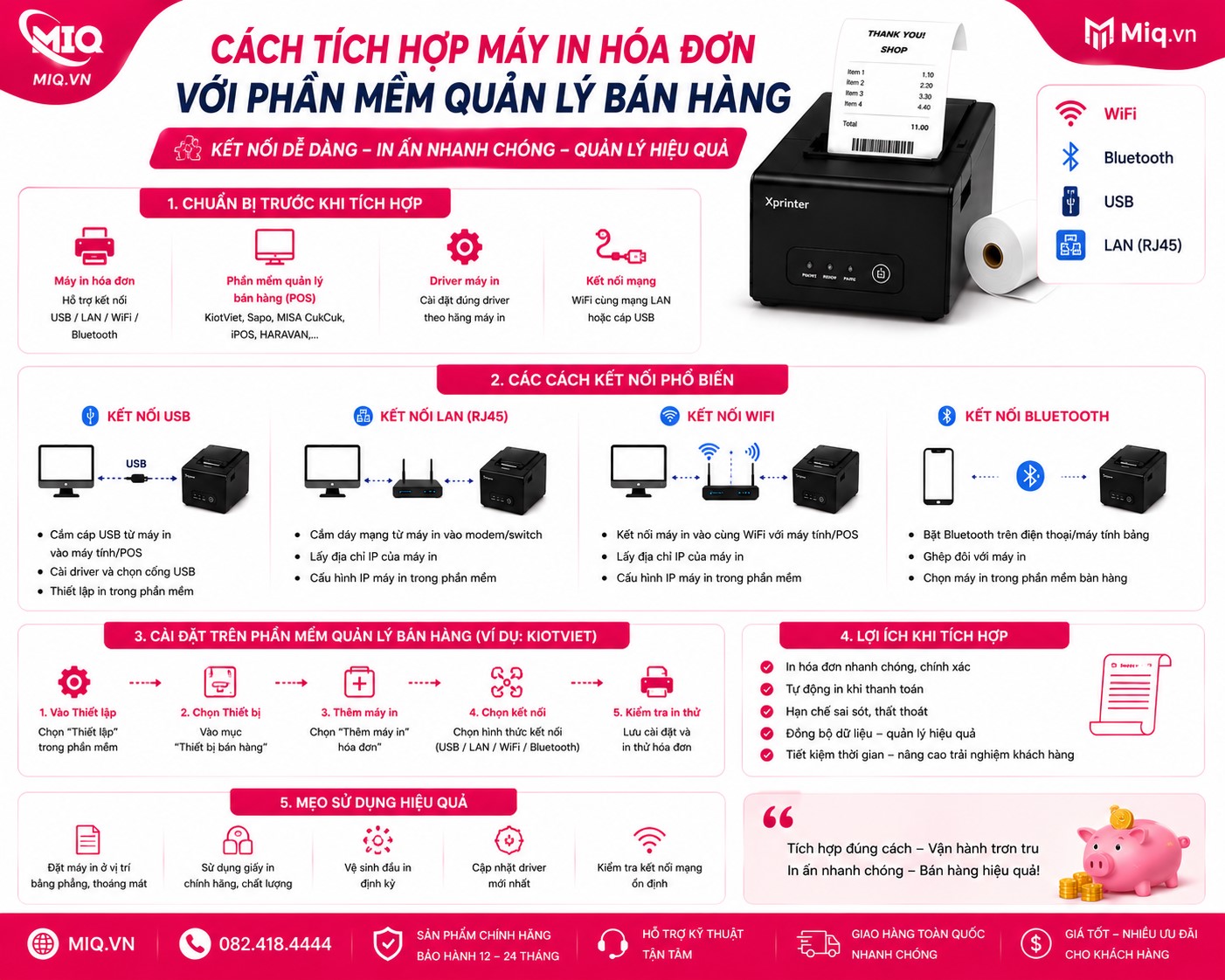 Cách Tích Hợp Máy In Hóa Đơn Với Phần Mềm Quản Lý Bán Hàng Hiệu Quả