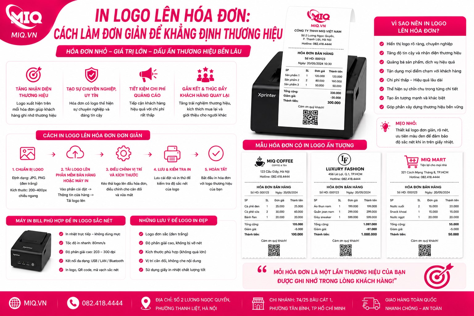 In Logo Lên Hóa Đơn: Cách Làm Đơn Giản Để Khẳng Định Thương Hiệu