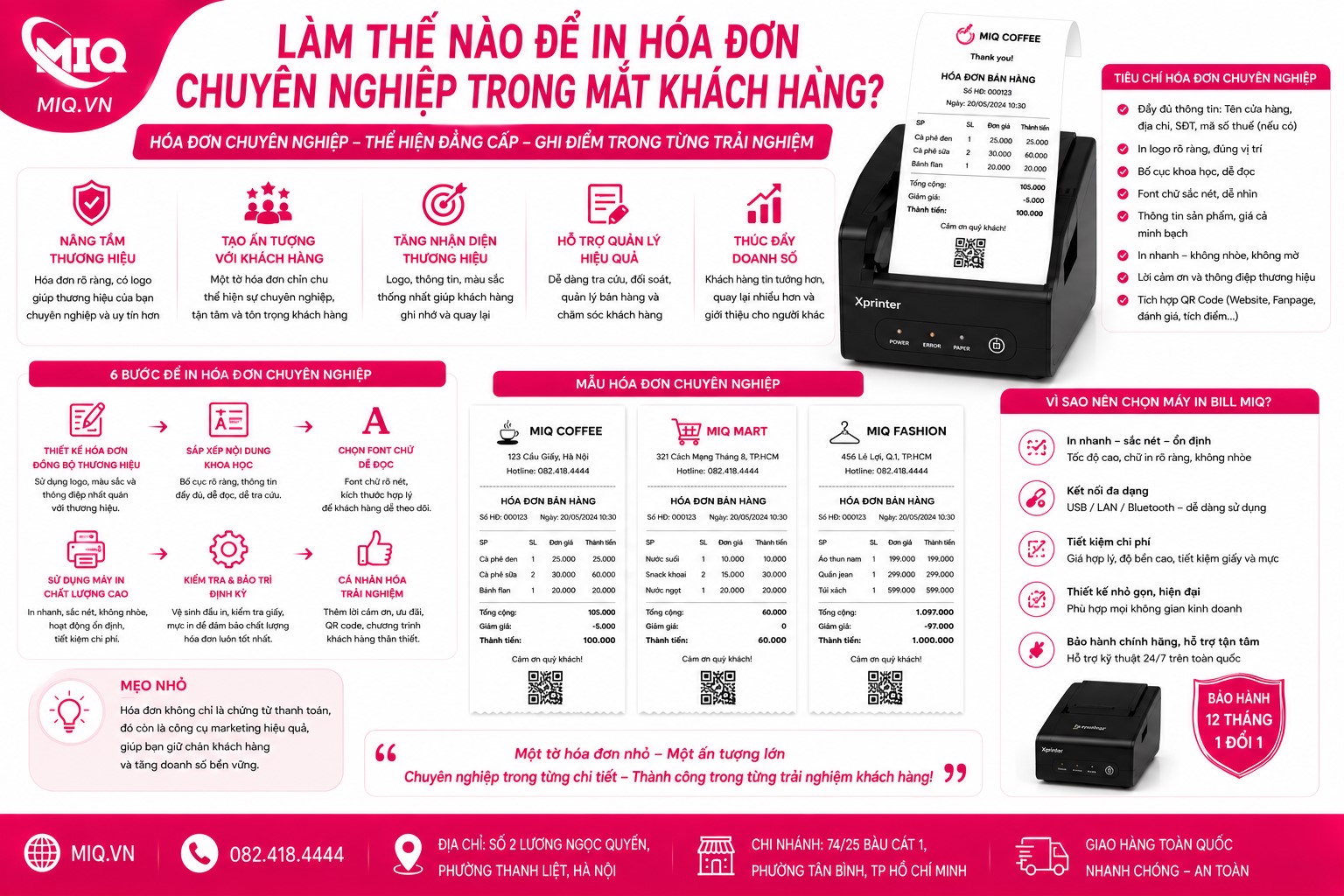 Cách In Hóa Đơn Chuyên Nghiệp Để Ghi Điểm Trong Mắt Khách Hàng
