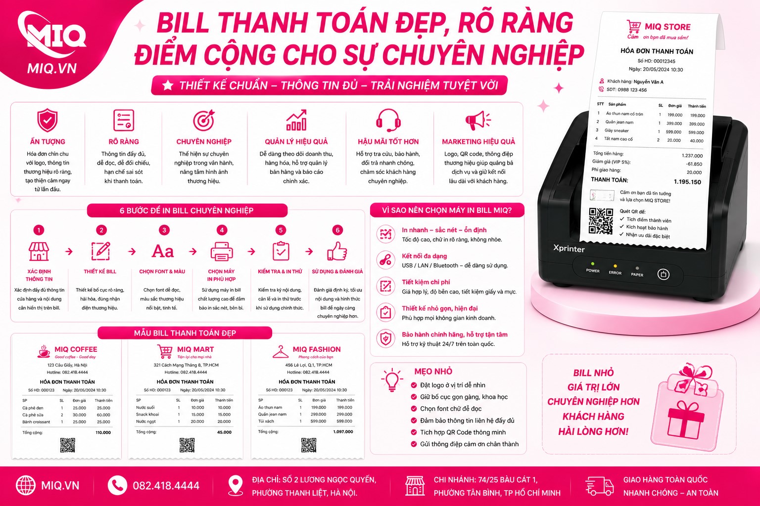 Bill Thanh Toán Đẹp, Rõ Ràng – Điểm Cộng Cho Sự Chuyên Nghiệp