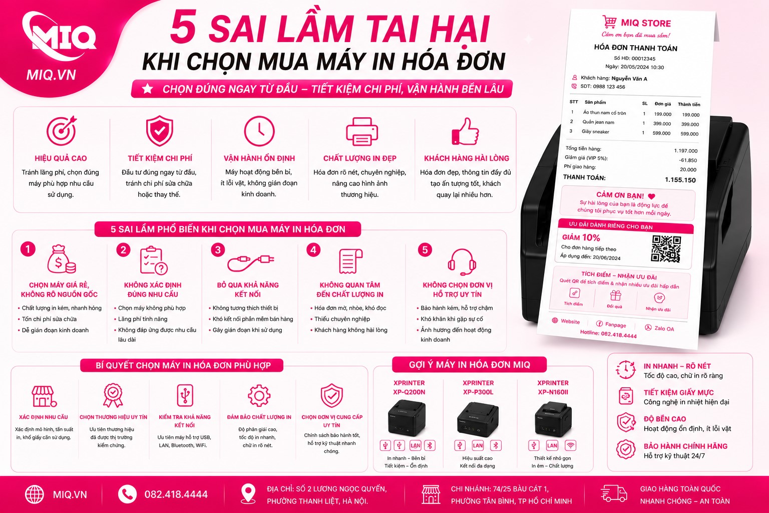 5 Sai Lầm Tai Hại Khi Chọn Mua Máy In Hóa Đơn Bạn Cần Tránh