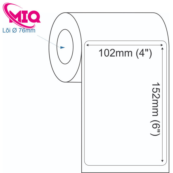 Decal nhựa PVC 1 tem 4×6 inch cuộn 50m (102x152mm)
