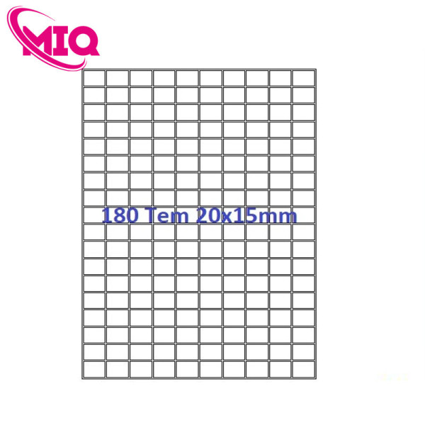 Tomy 146 – Giấy in mã vạch A4 20mmx15mm (180 tem/tờ)