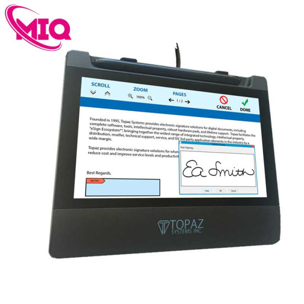 Bảng chữ ký điện tử GemView 7 Tablet Display của hãng Topaz Systems (Mỹ)