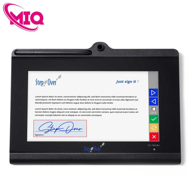 Bàn ký điện tử màn hình màu 10 inch và xem trực tiếp file ký StepOver duraSign Pad 10.0