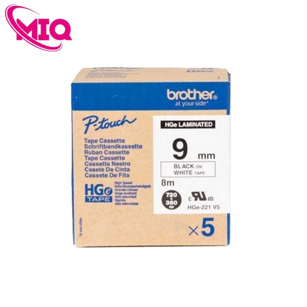 Nhãn HGe- 221V5, 9mm, đóng gói: 5 hộp