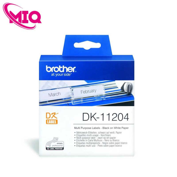 Nhãn giấy bế DK-11204 17mm x 54mm x 400 nhãn