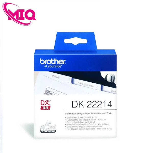 Nhãn giấy liên tục DK-22214 12mm x 30m