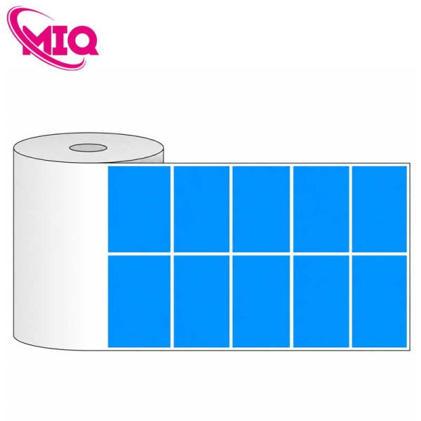 Giấy in mã vạch màu xanh 50x30x50m
