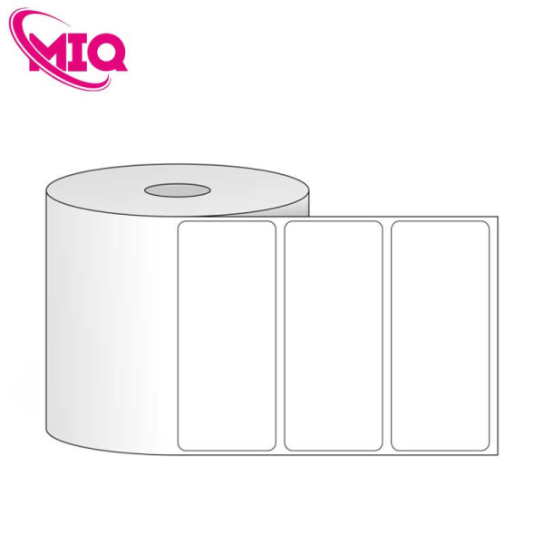 Giấy in mã vạch PVC 1 tem 105x30x50M, bo góc